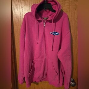Pink Hoodie with Logo Mystic Lake